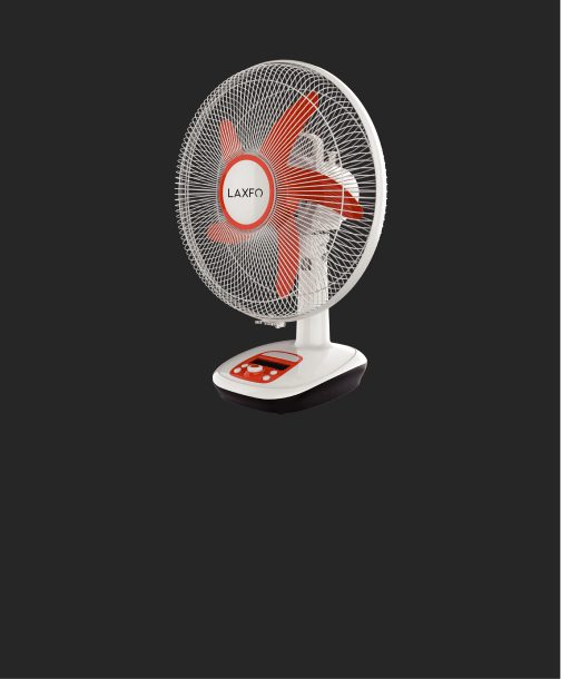 14 inch AC/DC Rechargeable Fan with Display